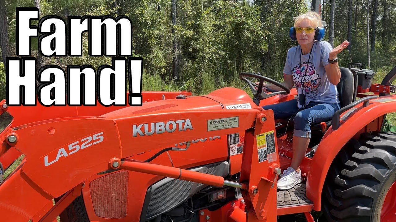 Using a Finish Mower to Cut A Large Farm Field