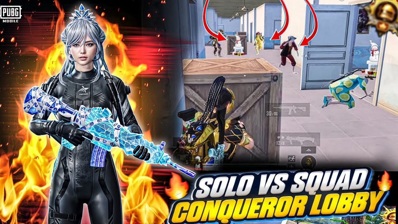 SOLO V'S SQUAD CONQUEROR LOBBY🔥 LENOVO LEGION TAB 🔱 PUBG 2026 / 