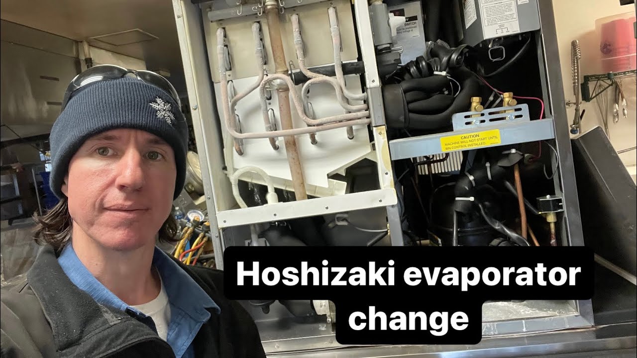 Hoshizaki ice machine repair - evaporator replacement