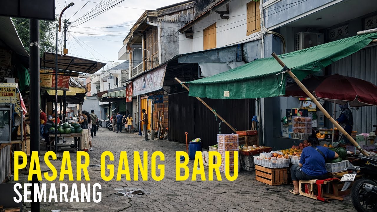Suasana tahun baru 2026 di pasar Gang Baru Pecinan Semarang