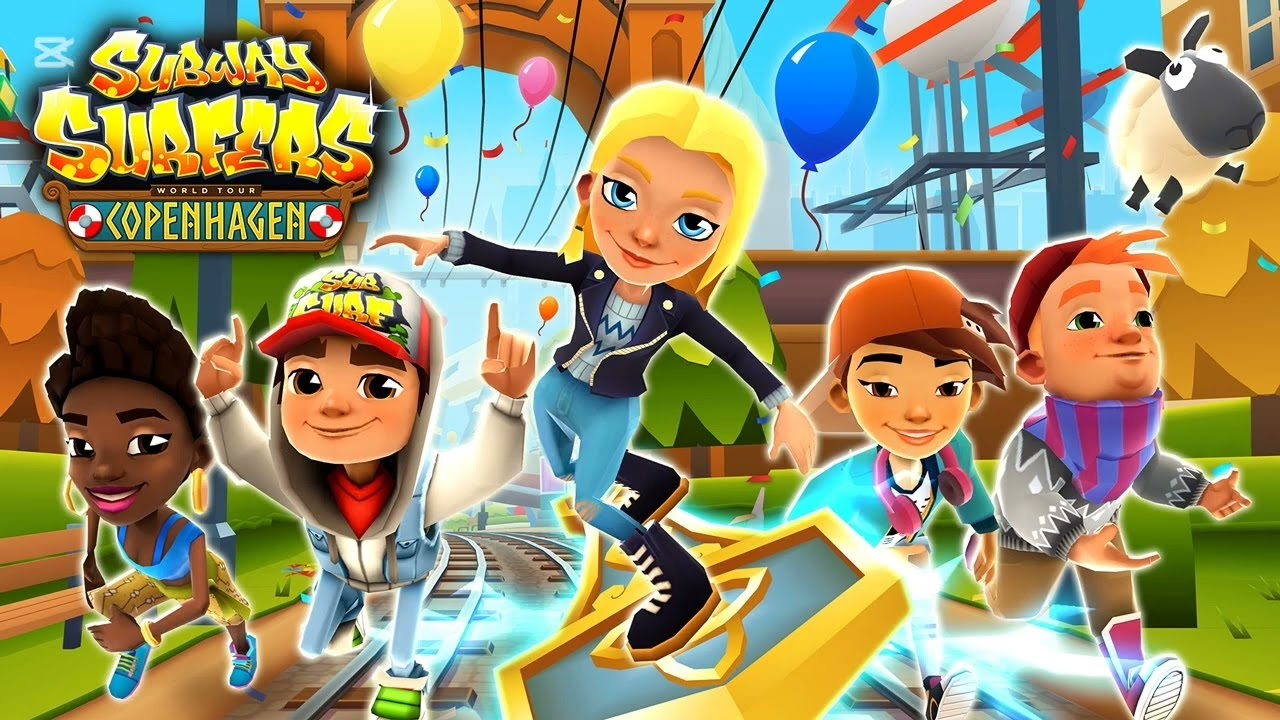 Subway surfers - Gira Mundial 2017 Copenhague (Celebración De Los 5 Años)  / soundtrack completo 