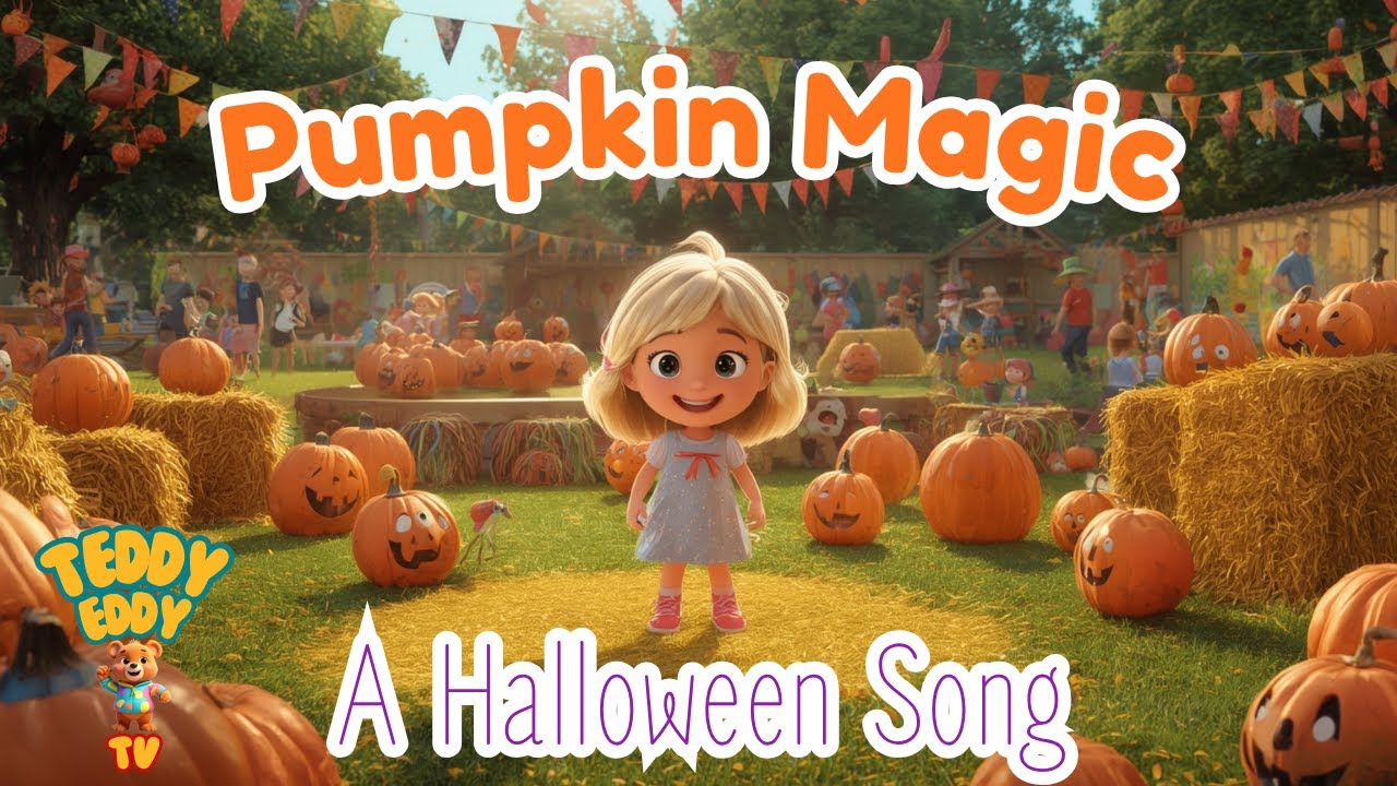 🎃 Pumpkin Magic - A Halloween Song | Teddy Eddy Halloween Song for Kids 👻 | Fun Fall Sing-Along