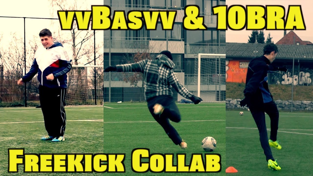 10BRA & vvbasvv  | Football Freekick Collaboration | Top Corner Freekicks