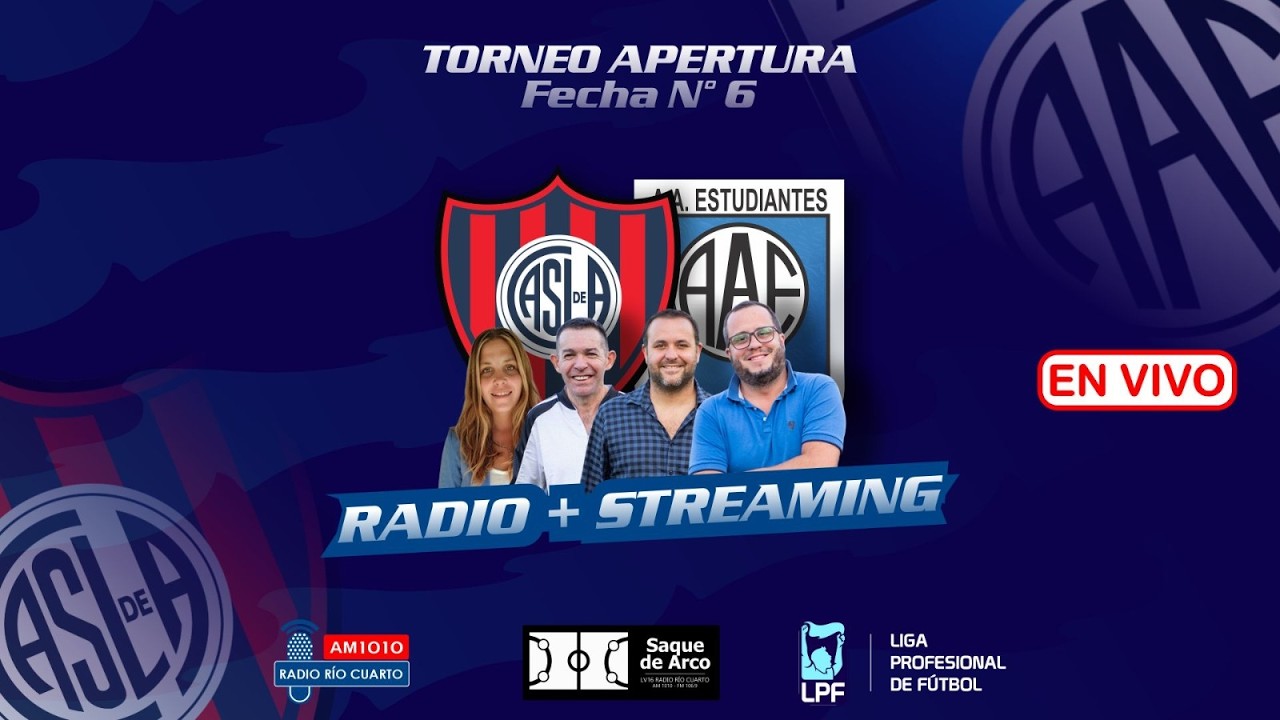 🔴EN VIVO | SAN LORENZO vs ESTUDIANTES DE RIO CUARTO | Fecha 6 LPF | Saque de Arco