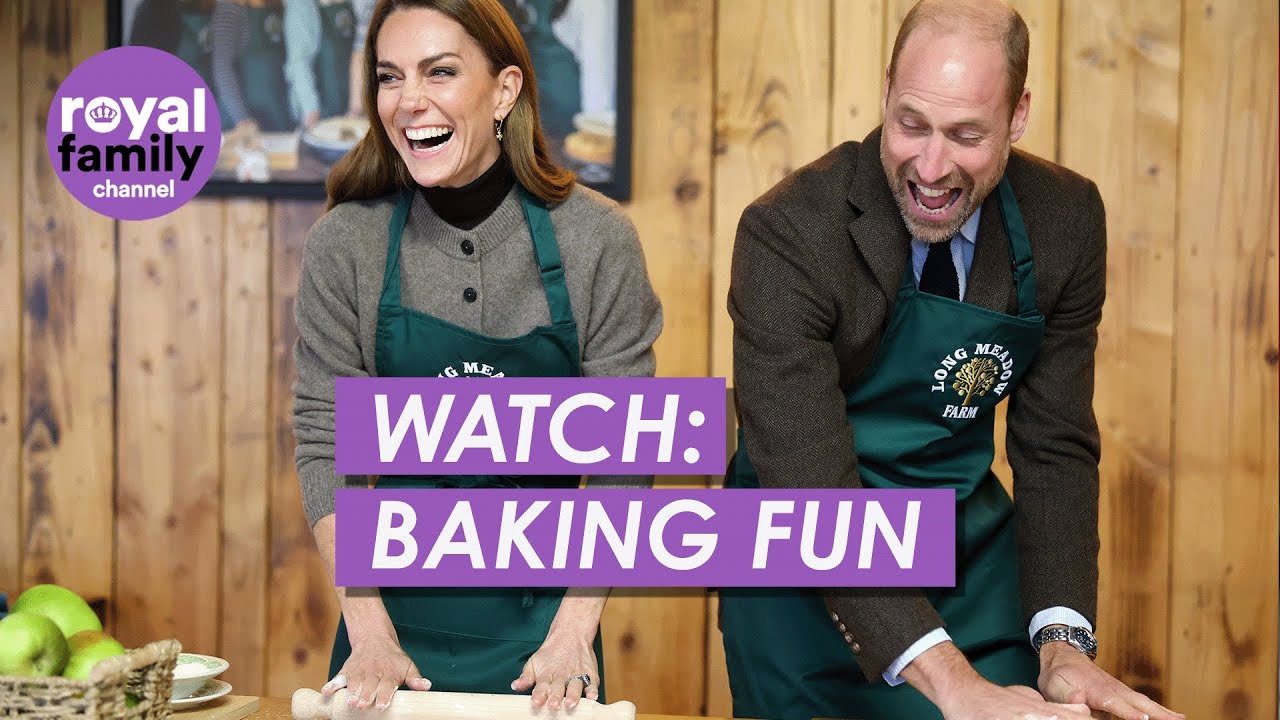 WATCH: Cheerful William and Kate Bake Potato and Apple Bread