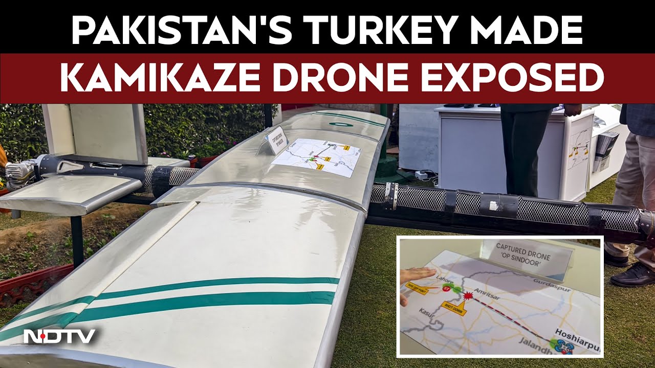 India Displays Pakistan&rsquo;s Weaponised Drone Shot Down During Operation Sindoor