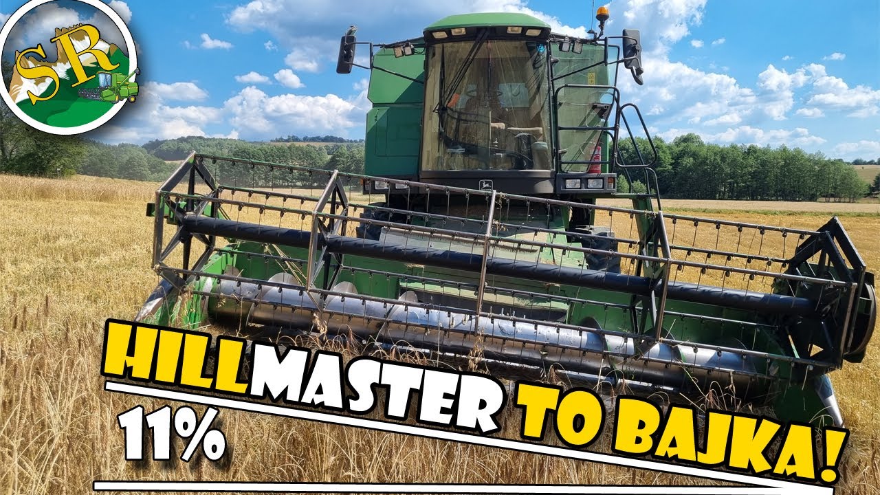 Żniwa 2022! - ZOBACZ jak działa system HILLMASTER w g&oacute;rach! | John Deere 2054 HM w orkiszu i życie!