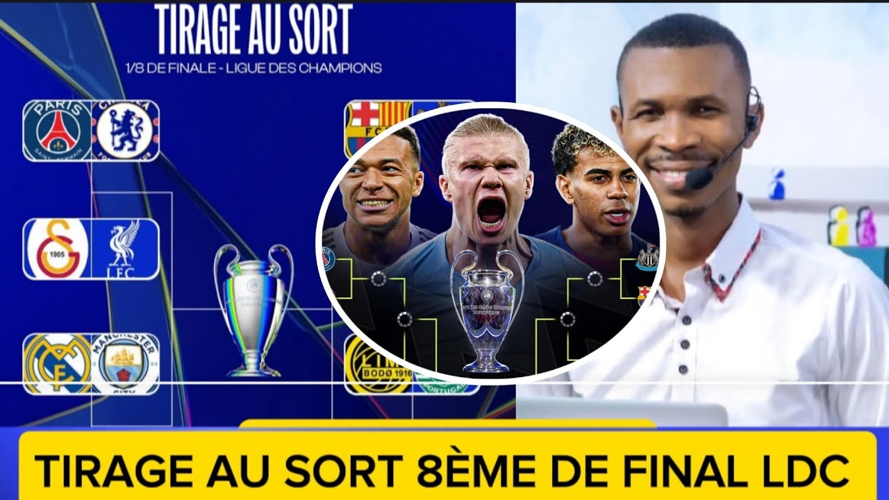 OFFICIEL TIRAGE AU SORT 8ÈME DE FINAL LEAGUE DES CHAMPIONS 2025-2026/ REAL MADRID VS MANCHESTER CITY