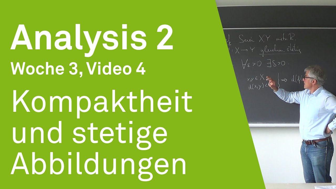 Kompaktheit und stetige Abbildungen | Analysis 2 | Video 3.4