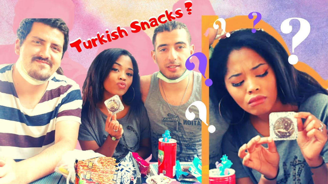TÜRK ABUR CUBURLARI DENEDİK / AMERICAN WIFE TURKISH SNACKS TRYING