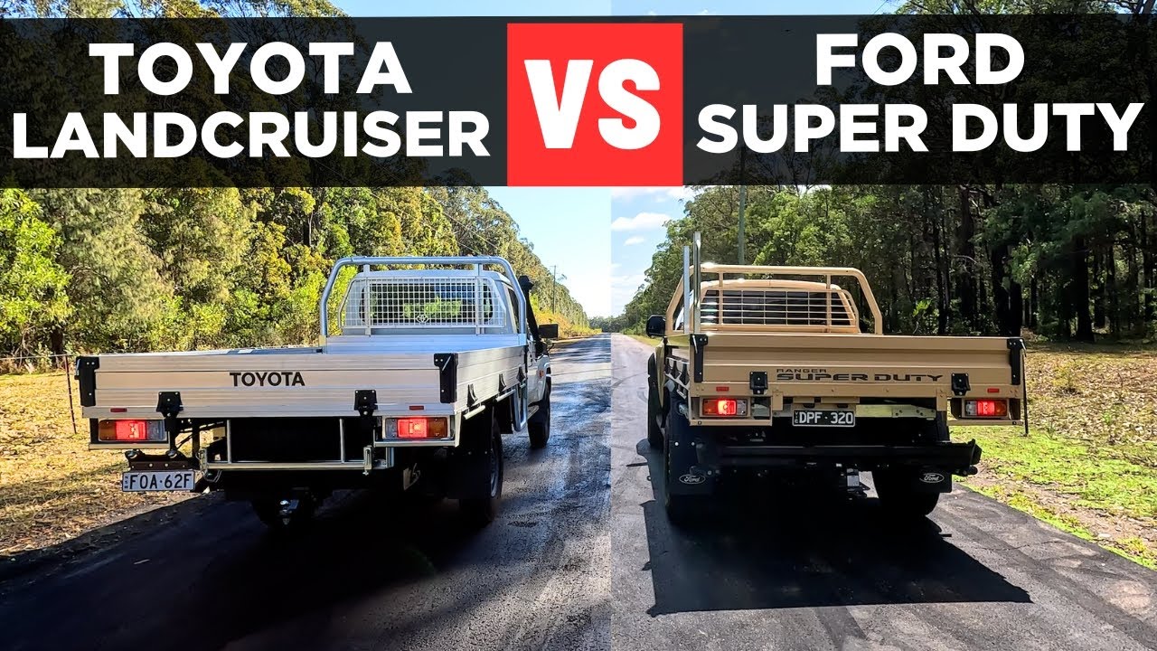 Drag Race: 2026 Ford Ranger Super Duty vs Toyota LandCruiser 70 Series &ndash; 0-100 & comparison