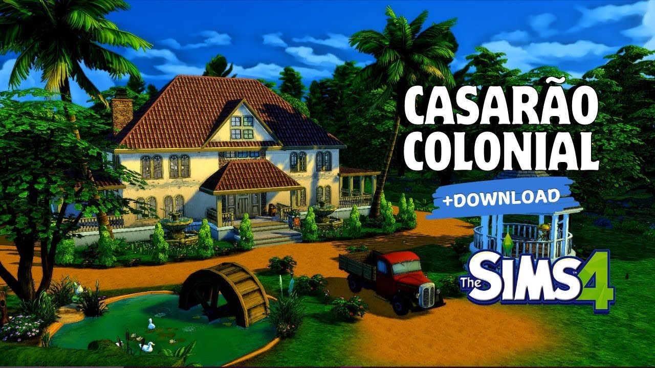 CASAR&Atilde;O COLONIAL - The sims 4 | Speed build