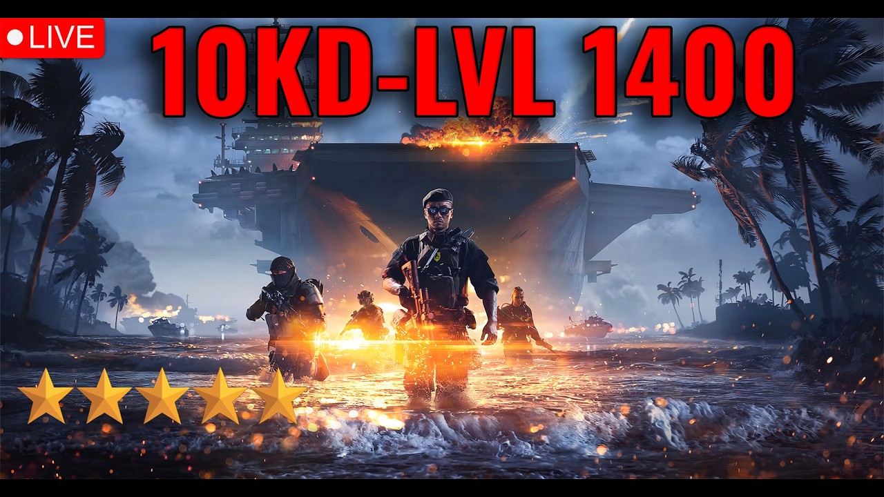 🔴 New Season 4 🔴LVL 1400- 10KD | 3KPM |🔴 | WE LOVE BATTLEFIELD 6  !settings  @jundaBF