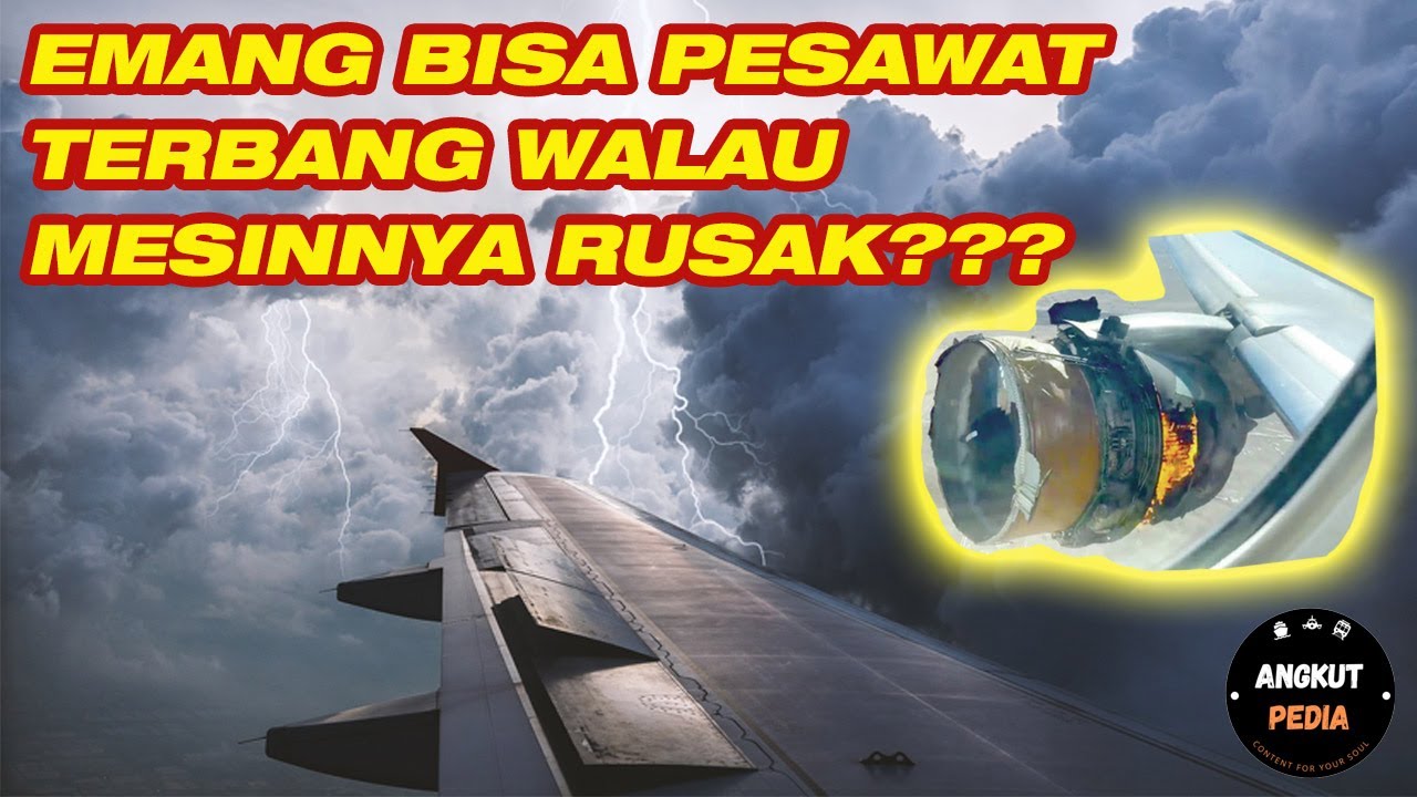 Kalau Mesin Pesawat Terbang Mati Apa Pesawat Langsung Jatuh? Ini Penjelasan Lengkapnya!