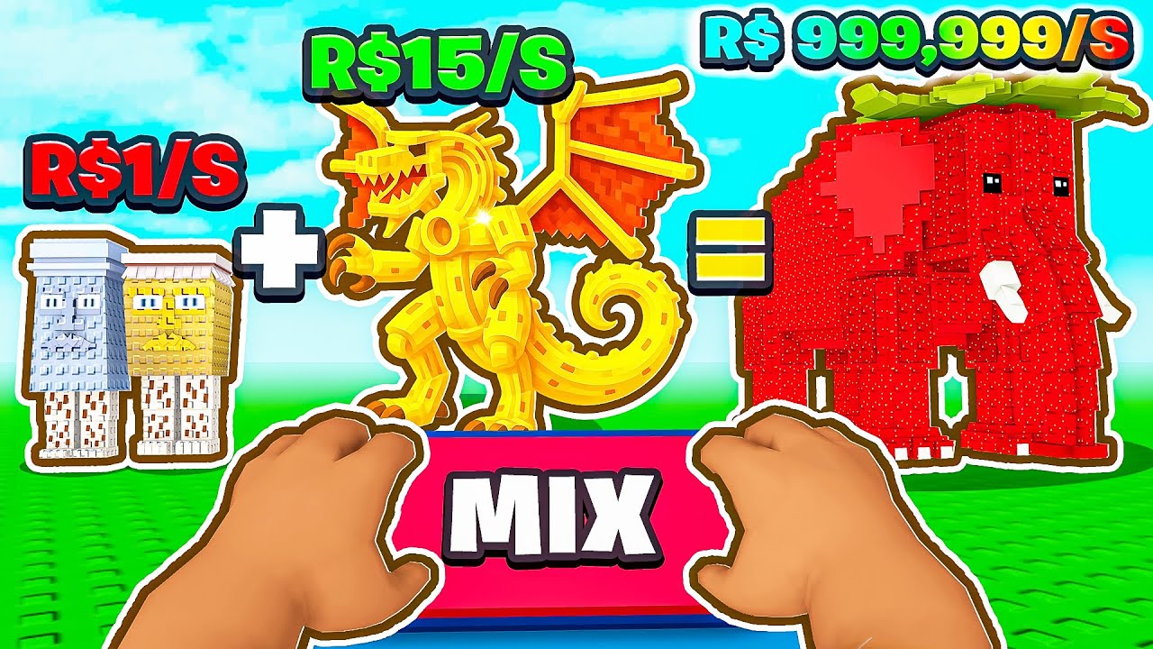 Misturei TODOS OS BRAINROTS E CRIEI um SECRETO no Roblox