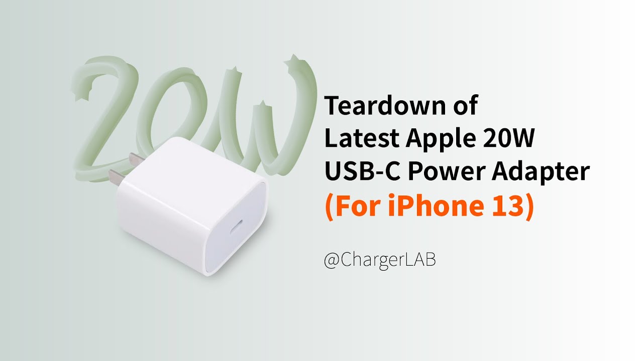 Разборка новейшего адаптера питания Apple USB-C мощностью 20 Вт (для iPhone 13)