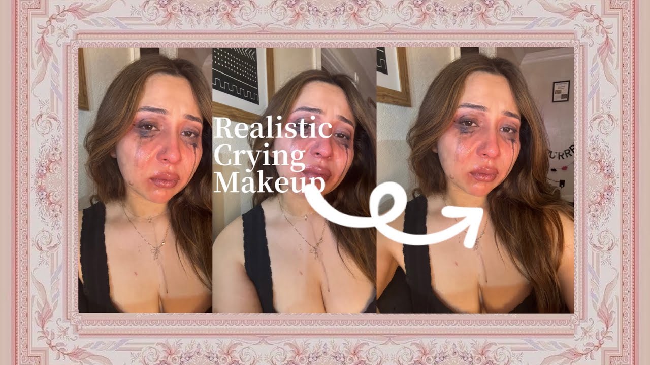 Realistic crying makeup tutorial
