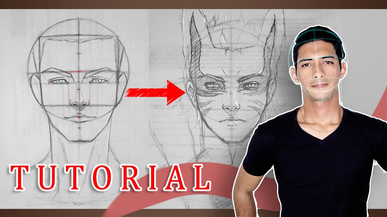 👌COMO DIBUJAR EL ROSTRO HUMANO💁‍♂️| Tutorial en TIEMPO REAL