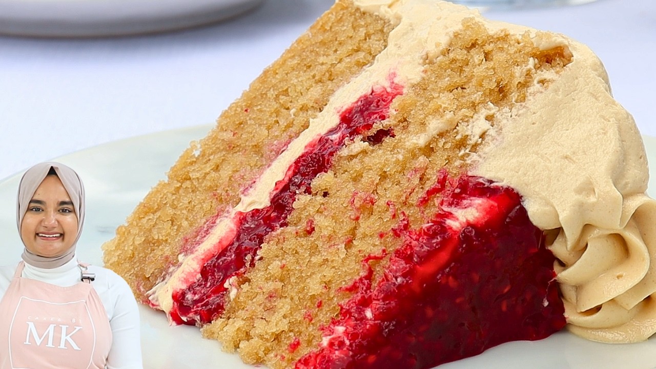 PB&J, but make it cake! PEANUT BUTTER AND JELLY CAKE
