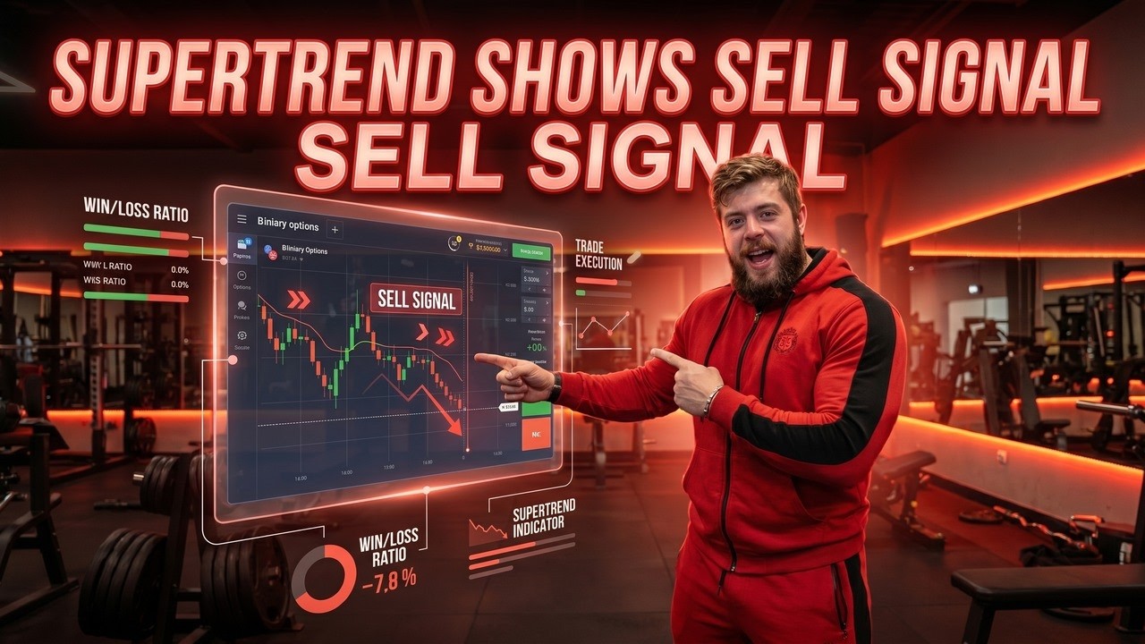 SUPERTREND SHOWS SELL SIGNAL ! Binary Options For Beginners ! Binary Options Step By Step