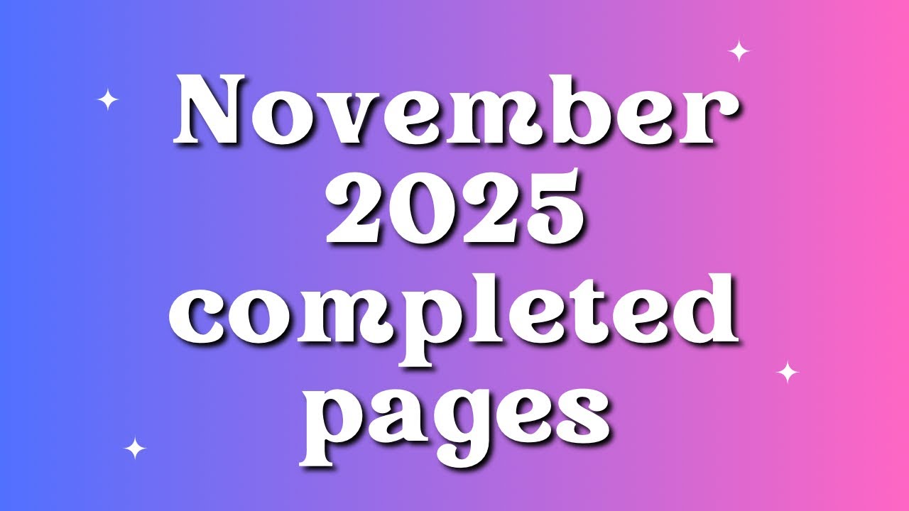 November 2025 completed pages #adultcoloring 