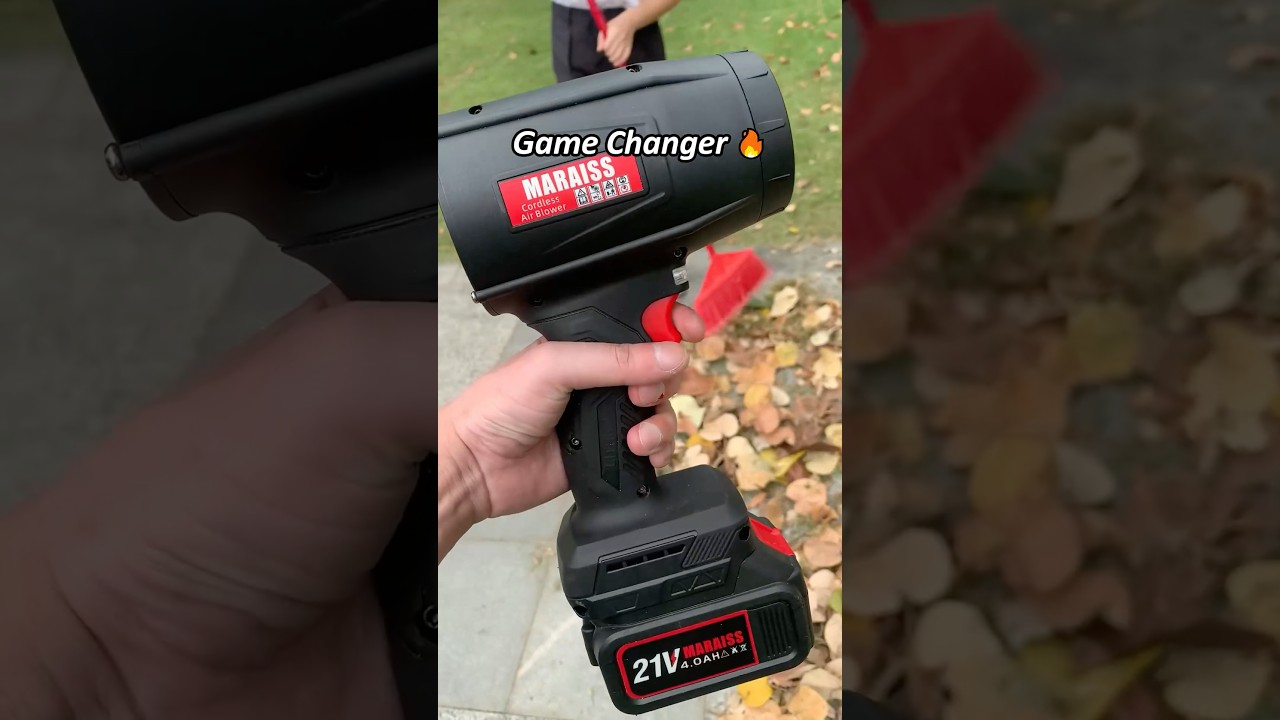 Strong wind, quick clean 💨 Maraiss leaf blower 🌪️ your new yard hero 🦸&zwj;♂️ #Maraiss #leafblower