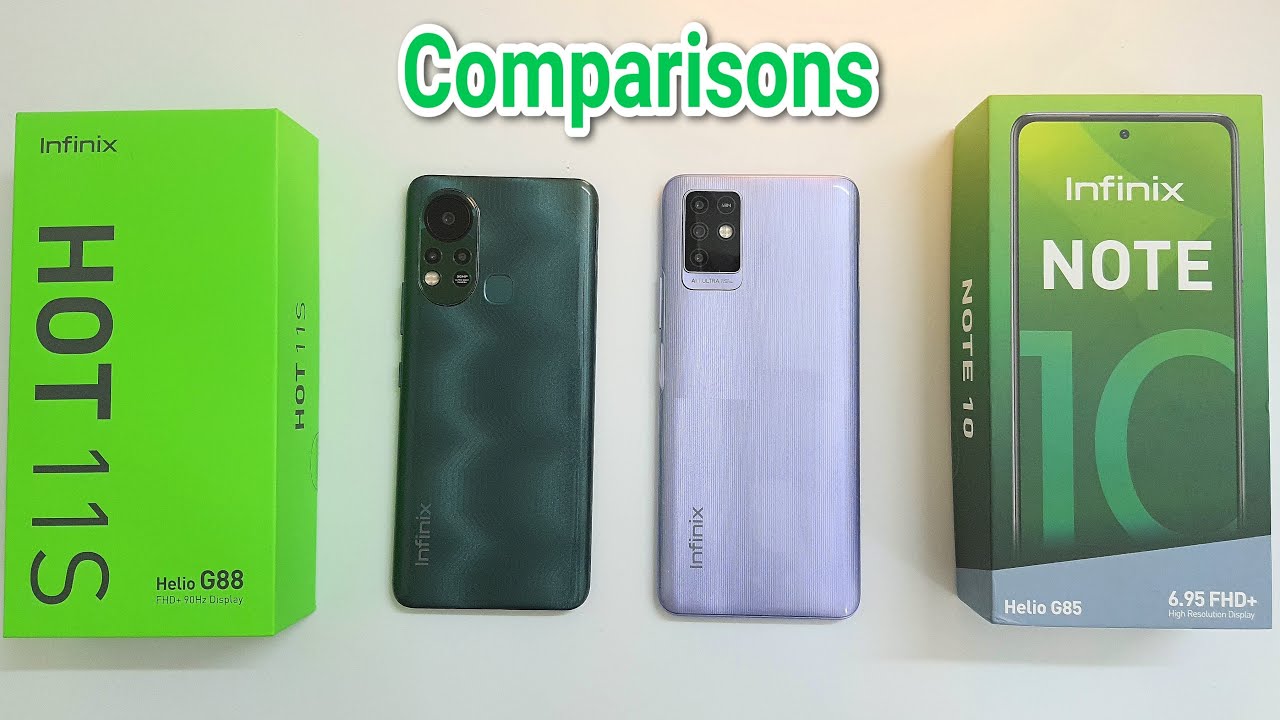 Infinix Hot 11s vs Infinix Note 10 Speed Test, Display, Camera, Battery, Speaker, Fingerprint, RAM.