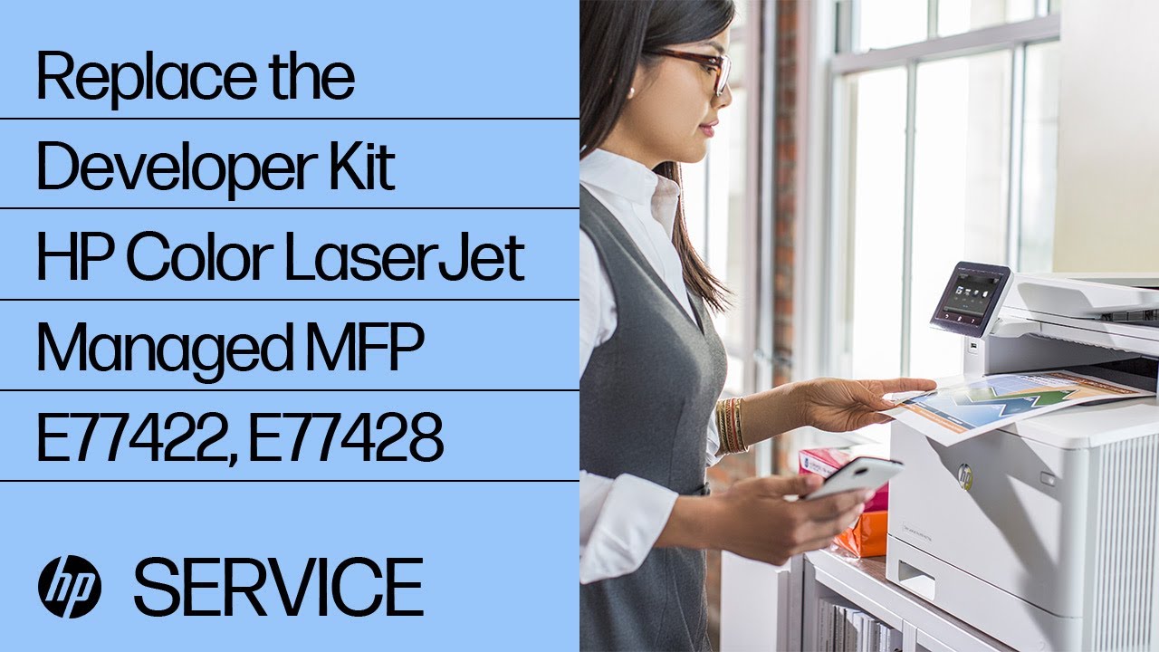 Replace the Developer Kit | HP Color LaserJet Managed MFP E77422, E77428 | HP