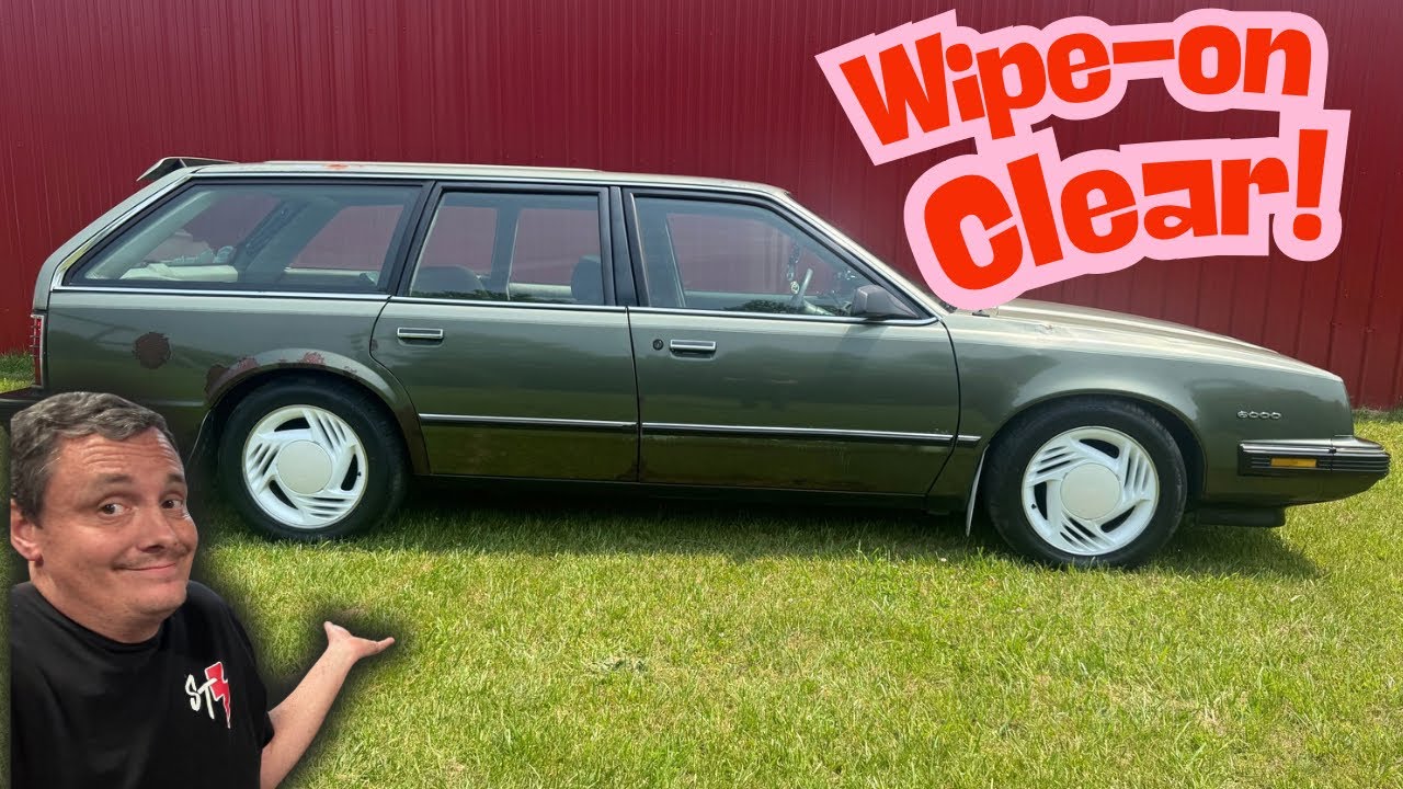 Supercharged Pontiac 6000 Wagon: Trying wipe on clear coat from Vice Grip Garage