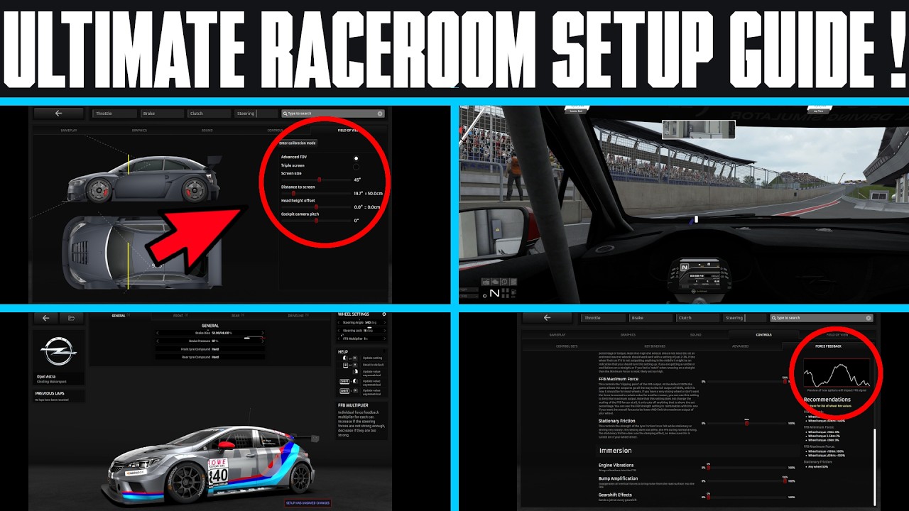 Моё руководство по настройке RaceRoom на 2026 год.