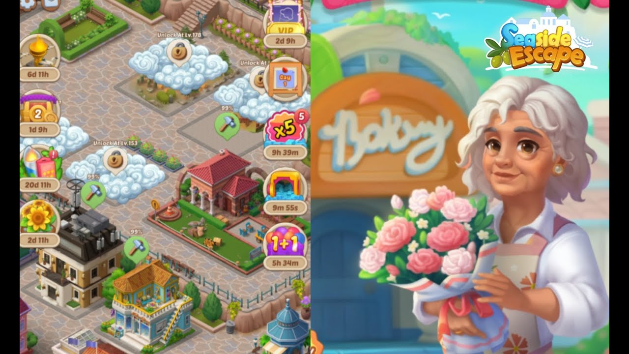 Seaside Escape |  Level  148  Part 180  🏝🏖   #merge