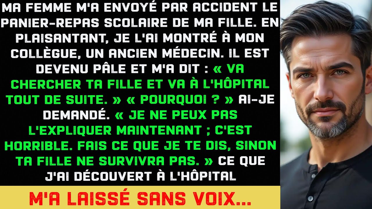 Ma femme a envoyé par erreur le repas de notre fille, ce que j'ai trouvé m'a choqué.