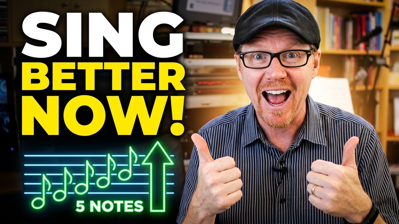 BEST beginner SINGING exercise | The 5 Note Scale | #DrDan 🎤