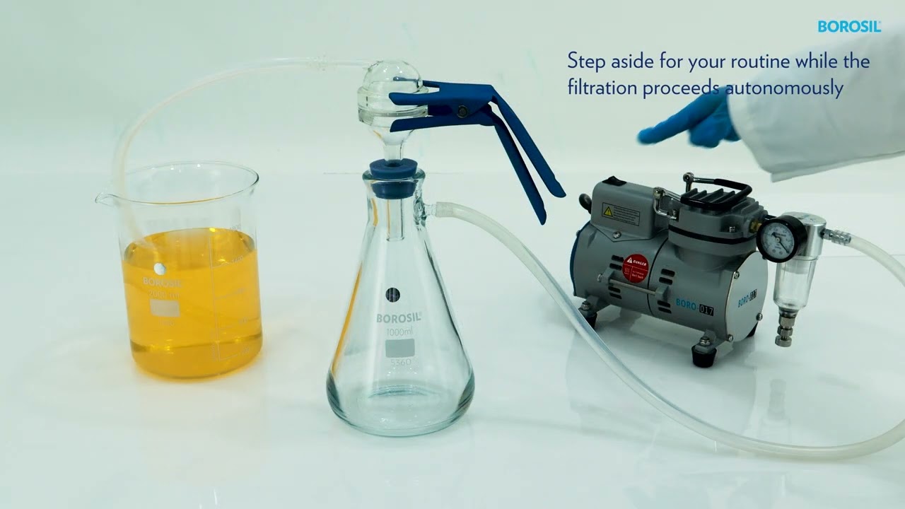 Borosil Glass Adapter for continuous Filtration
