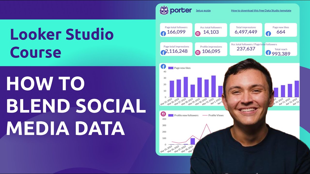 How to blend social media data on Google Looker Studio (2026)