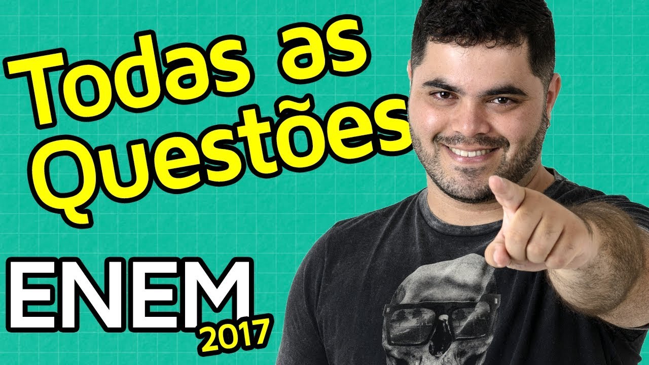 🚨 TODAS AS QUESTÕES DE MATEMÁTICA DO ENEM 2017 RESOLVIDAS | Matemática Rio