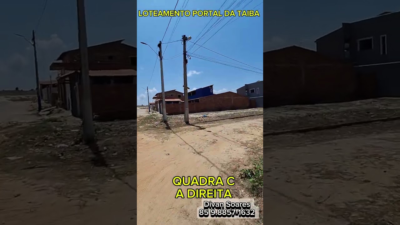 Praia da Taiba Loteamento Portal da Taiba  Terrenos e Lotes Financiados pertinho da praça e do mar 