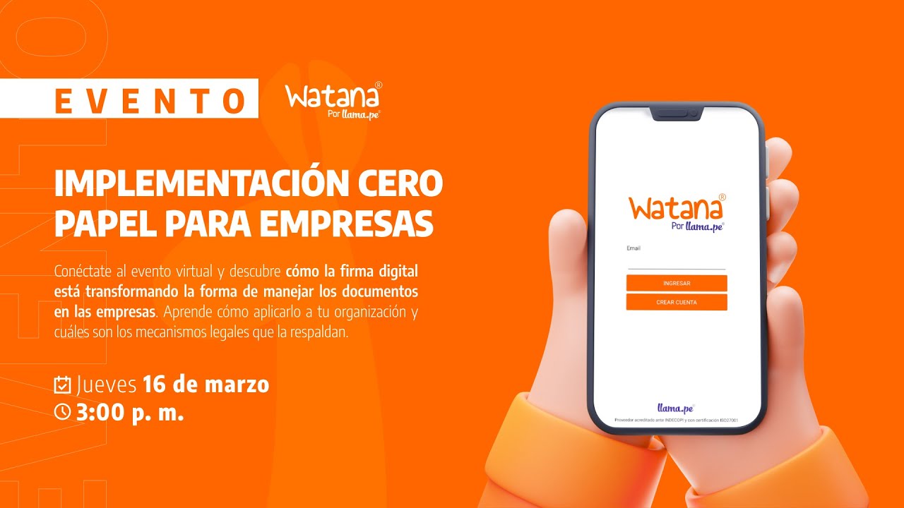 Implementación Cero Papel en Empresas - Taller virtual Watana