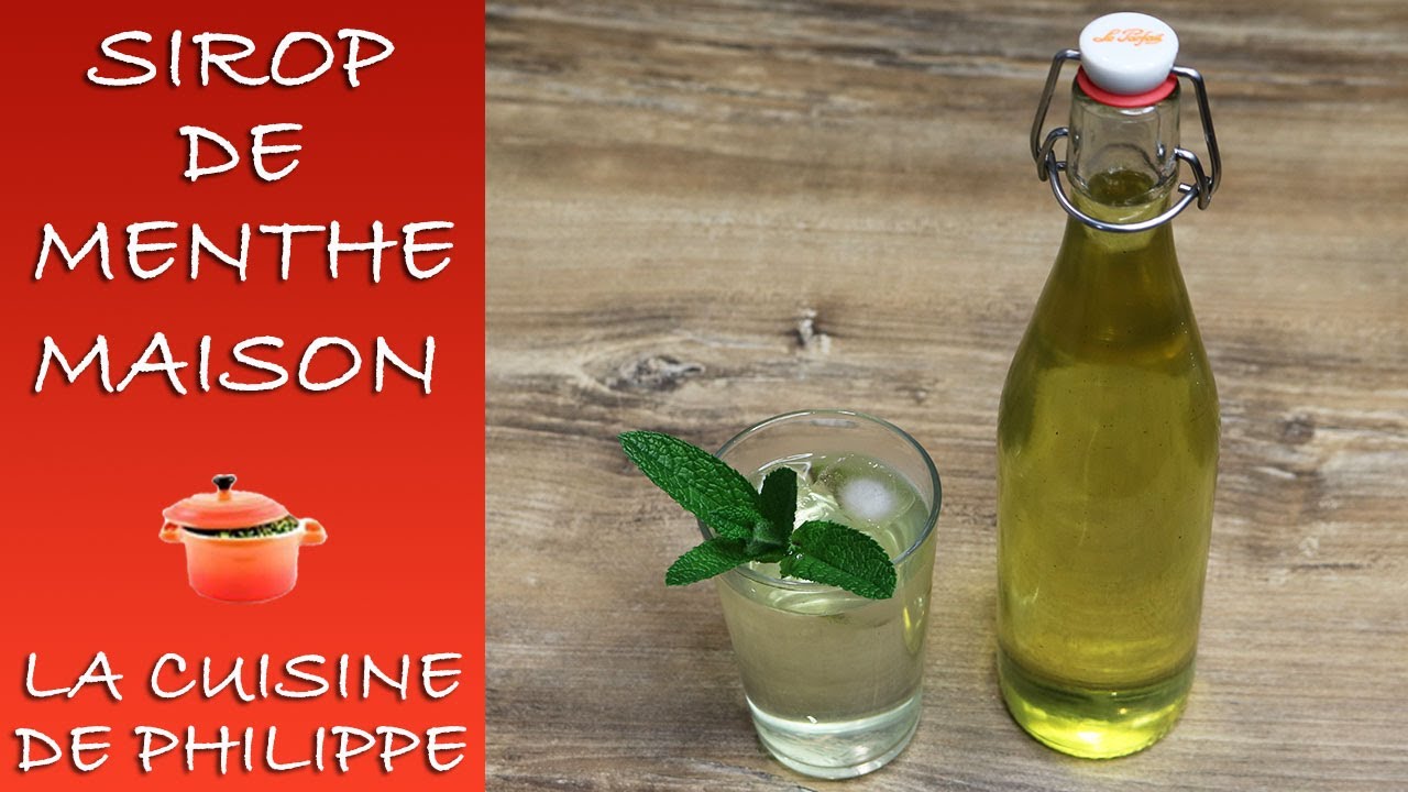 Sirop de menthe maison