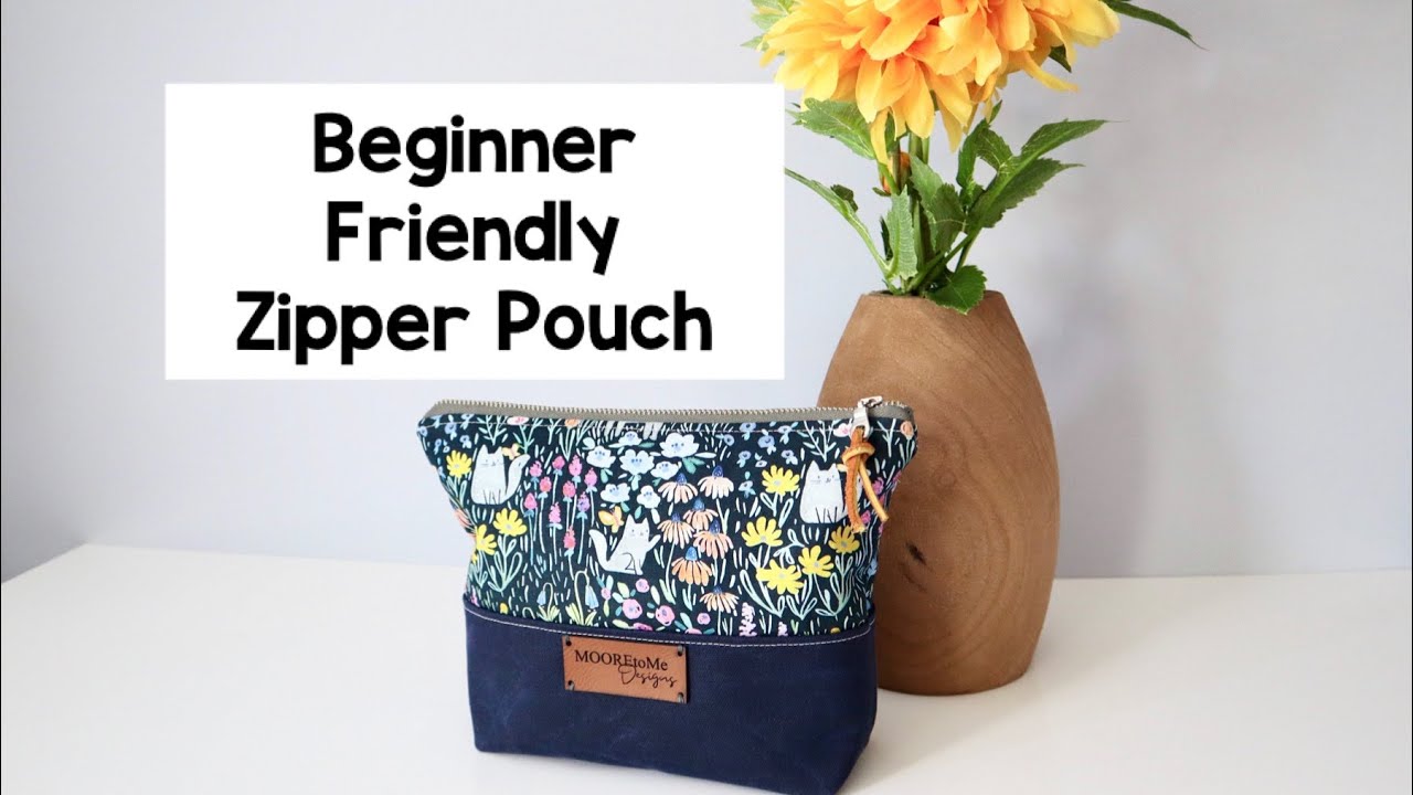 Zipper Pouch by Kandou Crafts Patterns Sewing Tutorial- Your new favorite little zipper bag!