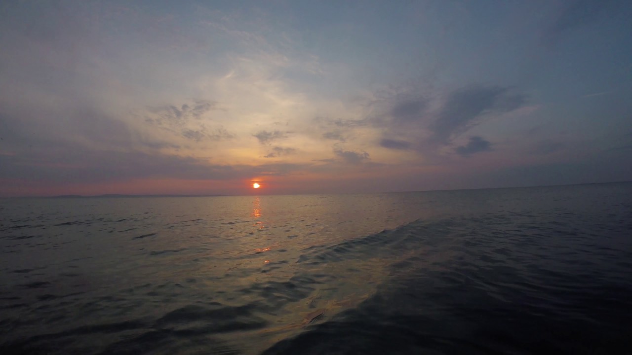 Закат солнца 4к в реальном времени/ Sunset 4k in real time. Вид на Керченский полуостров Крым
