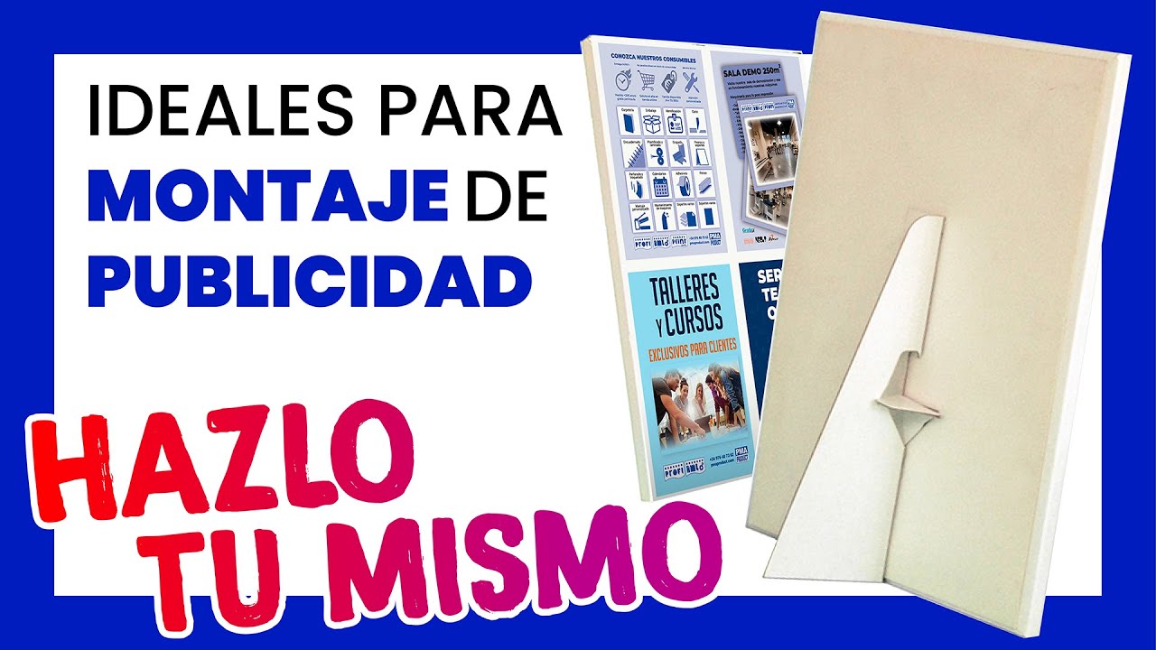 🎓 TUTORIAL de como hacer una PEANA DISPLAY de sobremesa, con CARTÓN PLUMA¡