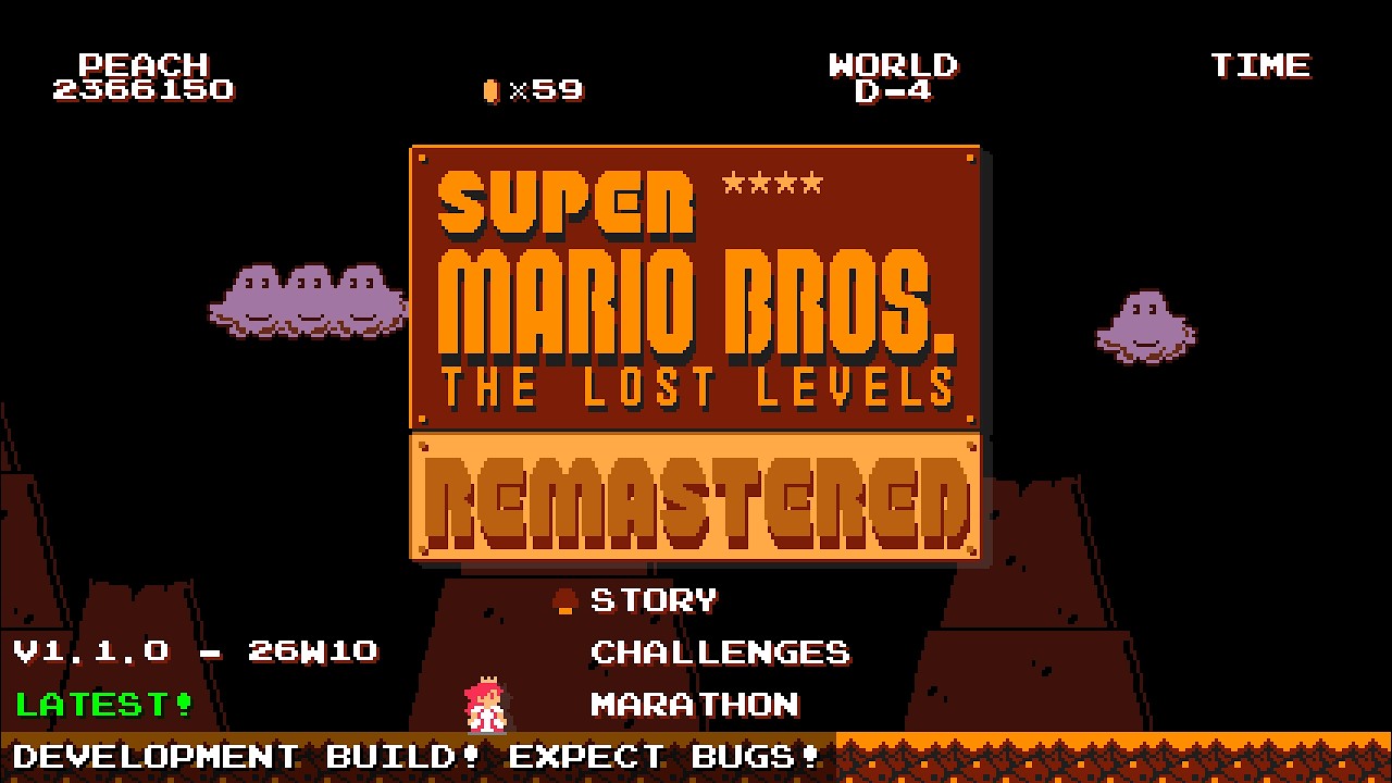 Super Mario Bros. Remastered - The Lost Levels Full Game Playthrough