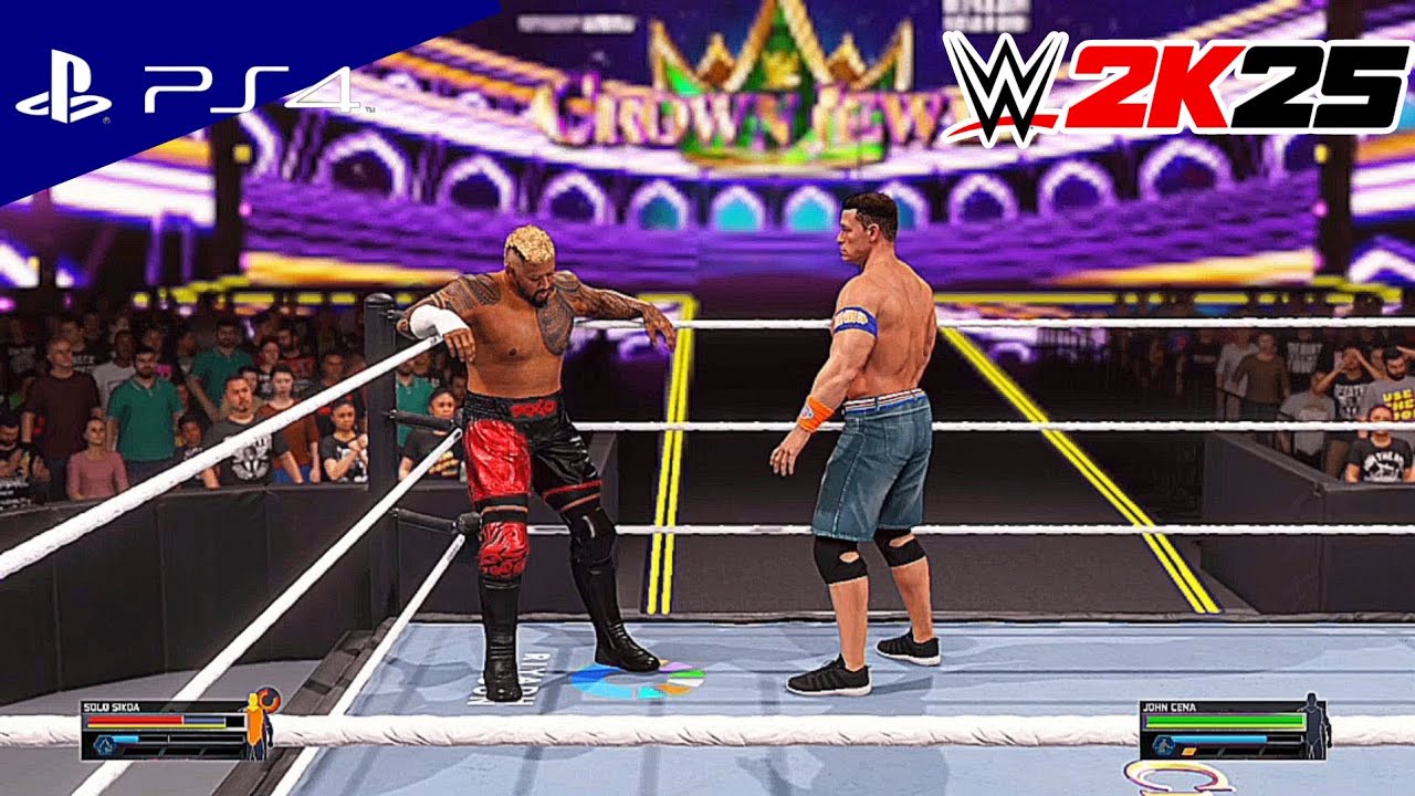 John Cena VS Solo Sikoa Match | WWE 2k25 PS4 Gameplay #wwe #wwe 