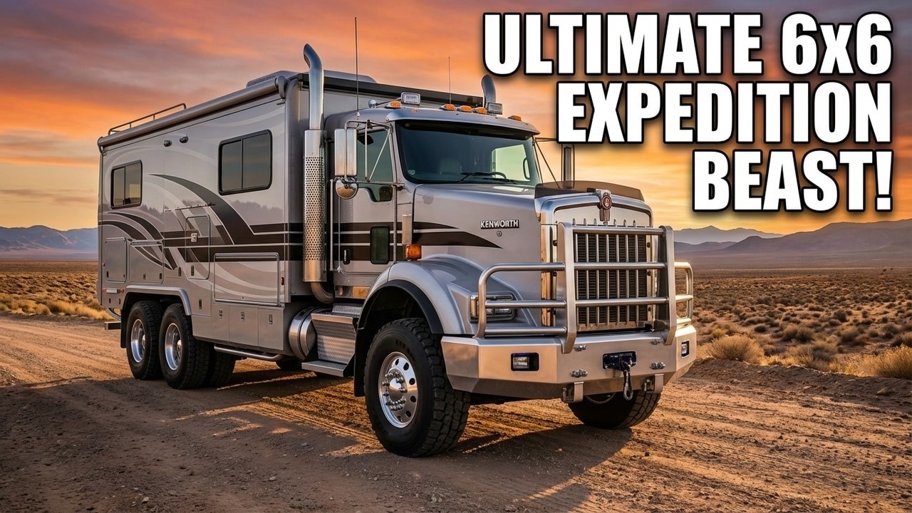 This BEAST Has 6 Wheels! 😱 2026 Kenworth 6×6 Motorhome You Won't Believe Exists