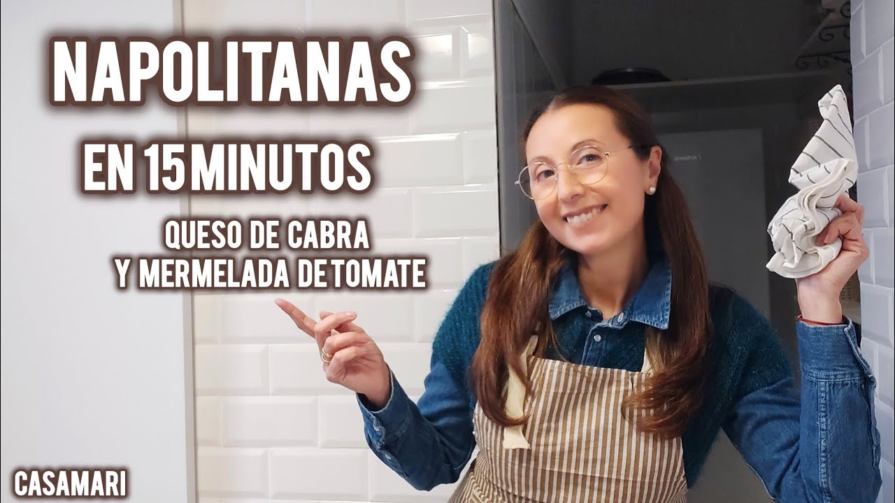 Primera receta en mí cocina nueva tras la DANA Napolitanas de queso de cabra y mermelada de Tomate