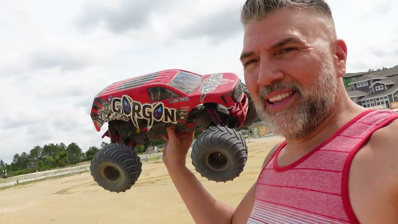 Off-roading Action With ARRMA GORGON On The DIRT Track