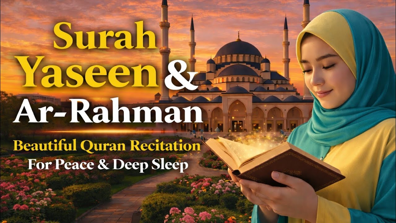 Surah Yasin (Yaseen) & Surah Ar Rahman | Beautiful Quran Recitation for Peace , Healing & Deep Sleep