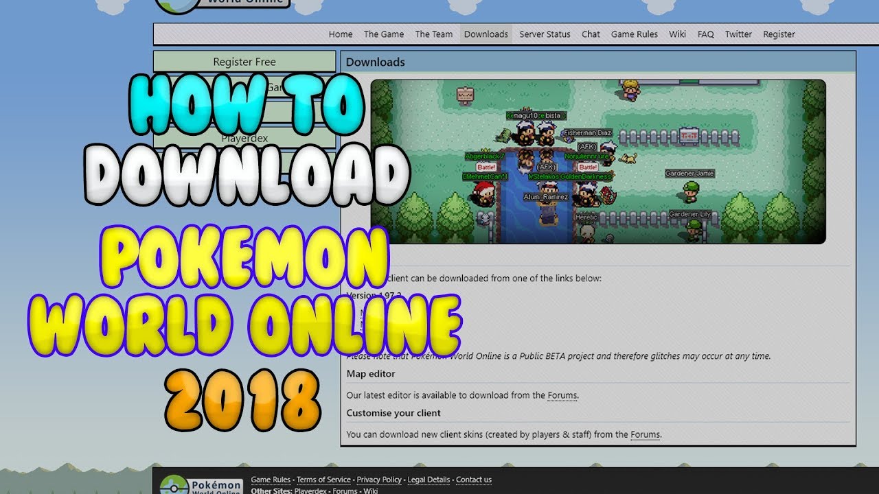 Pokemon World Online 2018 Download