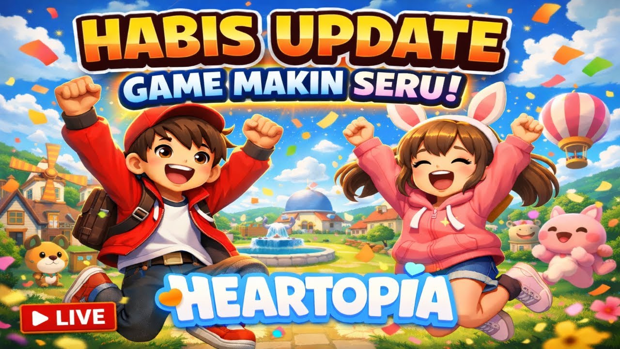 LIVE HEARTOPIA 🔴 COBAIN UPDATE TERBARU SAMBIL GRINDING 🍄